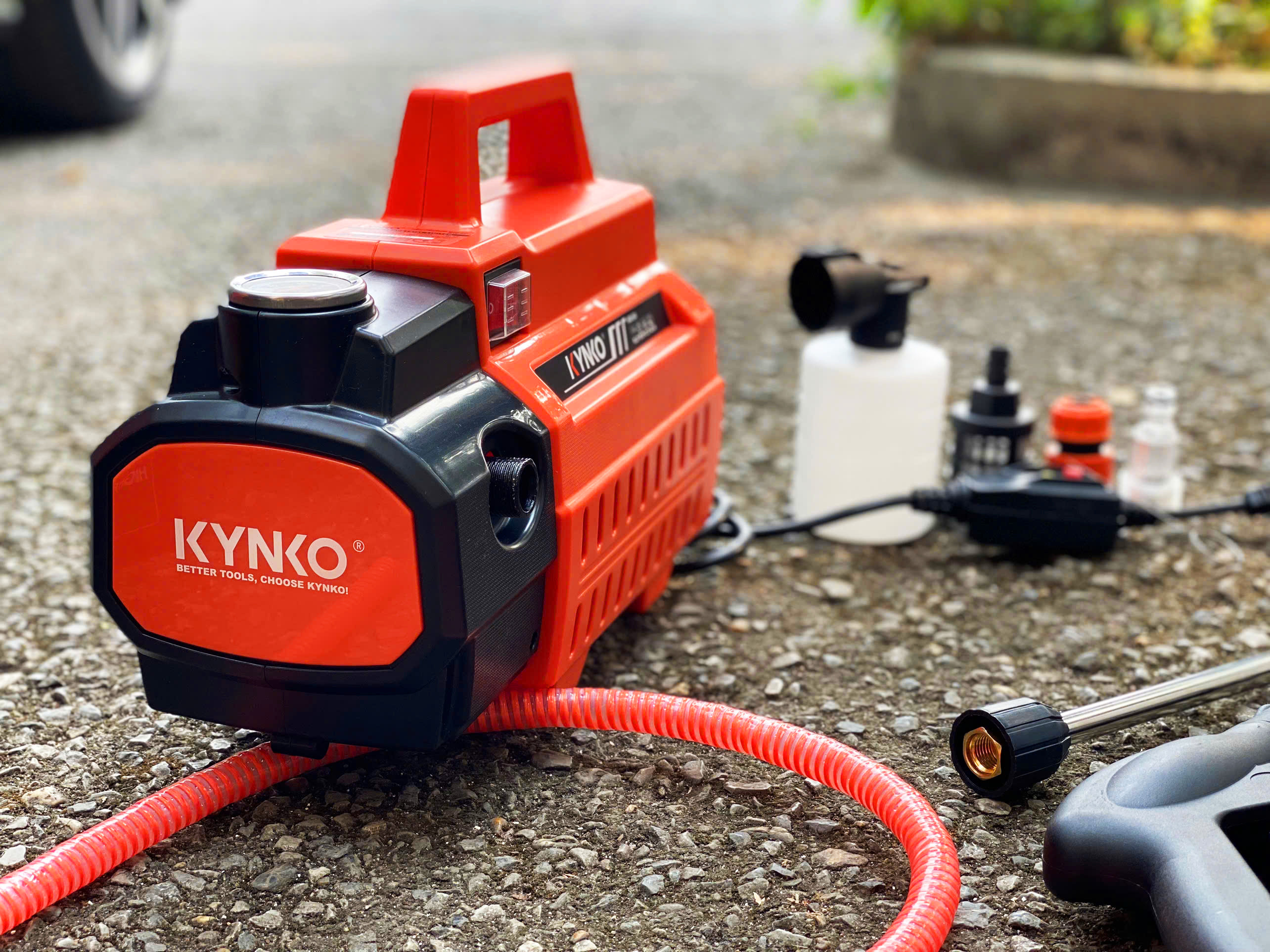 Máy rửa xe áp lực cao nhập khẩu chính hãng Kynko KW04 siêu bền