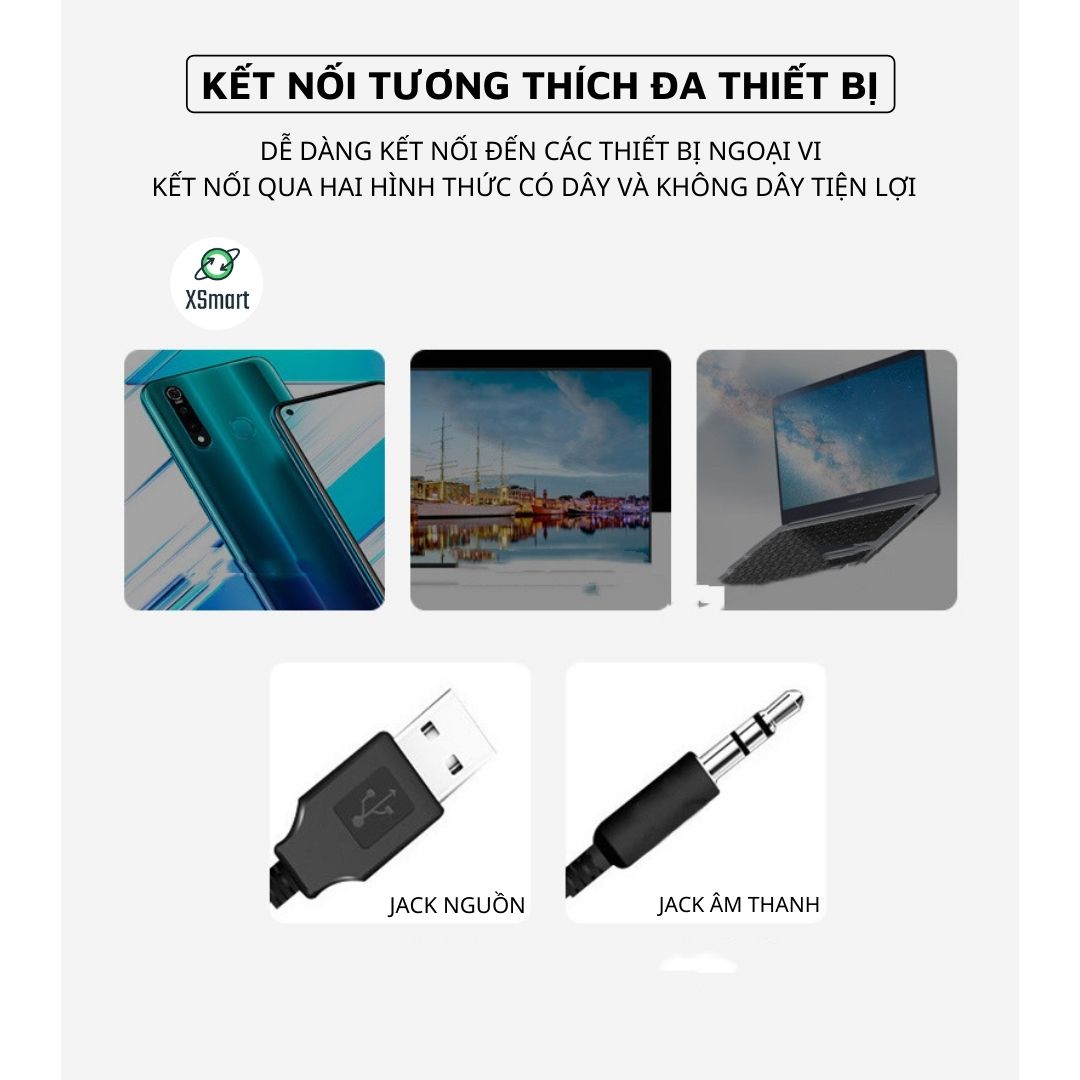 Loa Vi Tính Có Bluetooth Để Bàn Nghe Nhạc Cực Đã XSmart Sada D238 Bass 2021 Tương Thích Laptop Máy Tính Tivi - Hàng Chính Hãng