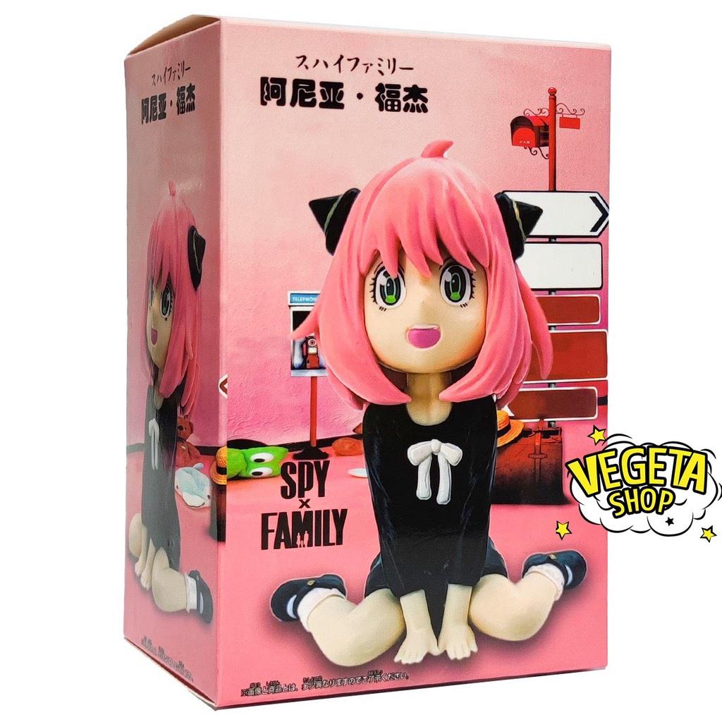 Mô hình Spy X Family Gia đình điệp viên - Mô hình Anya ngồi mặc trang phục váy đen - Anya Forger - Cao 10cm