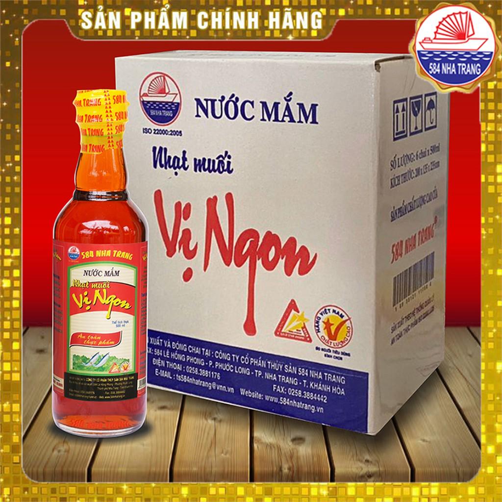Thùng 6 chai Nước mắm Nhạt muối Vị Ngon 30 Độ Đạm, Tốt cho người ăn kiêng - Chai PET 500ml, Date mới nhất