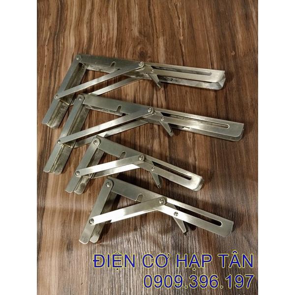 BẢN LỀ GẤP GỌN - INOX NGUYÊN CHẤT- 20, 25, 30, 35, 40CM ,45cm ,50cm - CHỤI LỰC 80KG