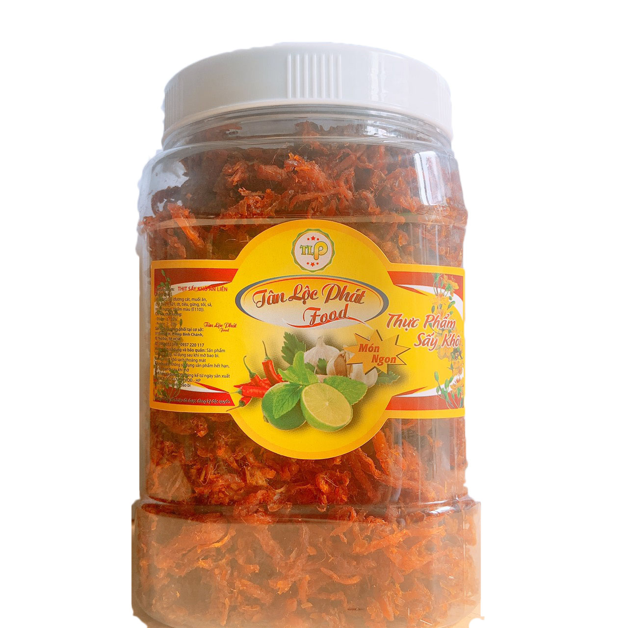 KHÔ BÒ SỢI TÂN LỘC PHÁT - HŨ 500G