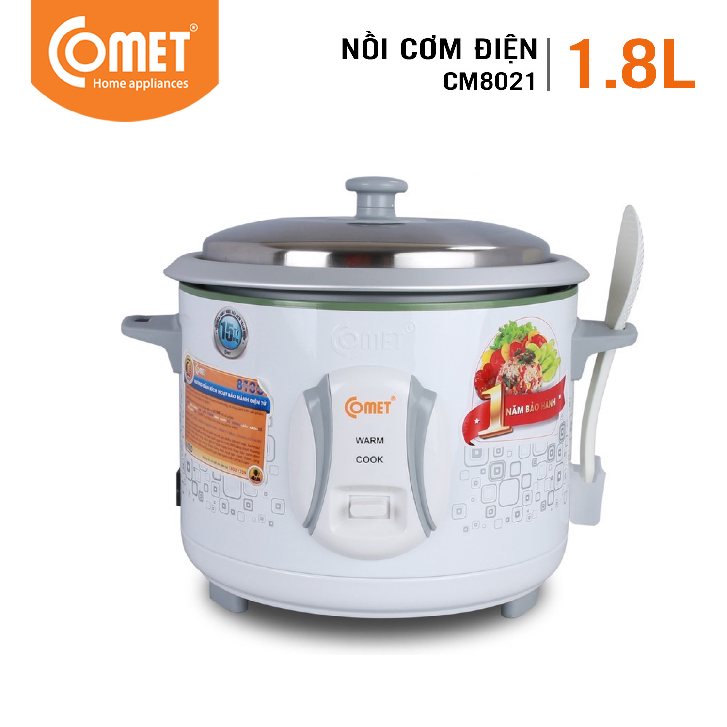 Nồi Cơm Điện Comet CM8021 - Hàng chính hãng