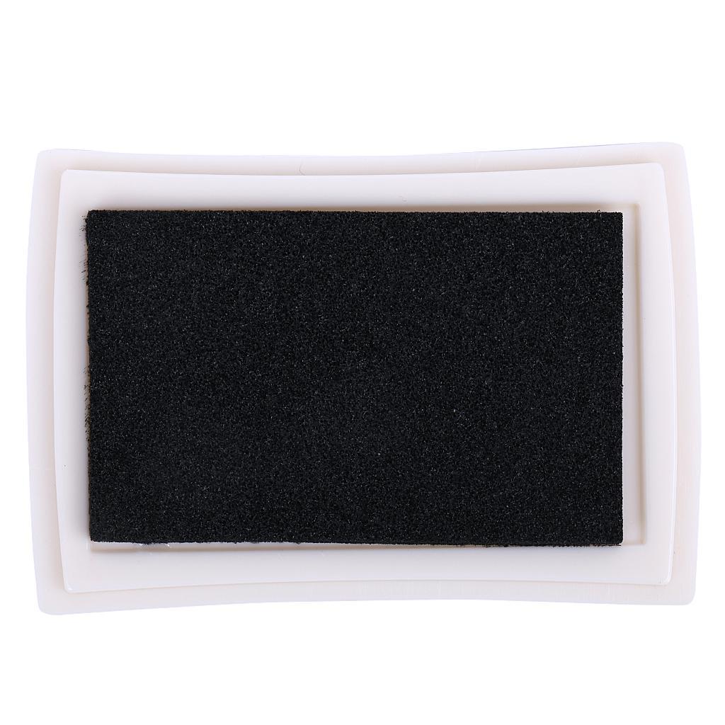 2 Pieces Ink Stamps Pad for Rubber Stamps Or Crafts Embossing Black Gold