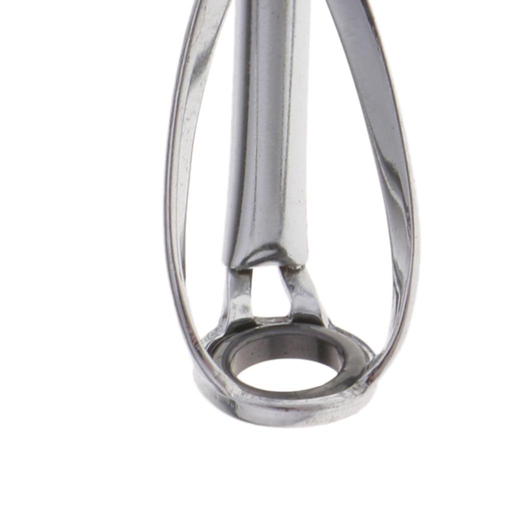 5pcs Fishing Rod Pole Guides Tips Top Eye Rings Rod Repair Kit