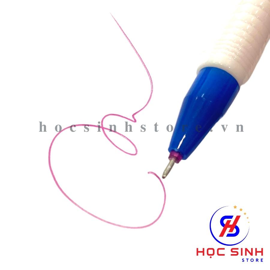 Hộp 12 cây bút viết gel xóa được ngòi 0.38mm K3130 mực xanh, tím
