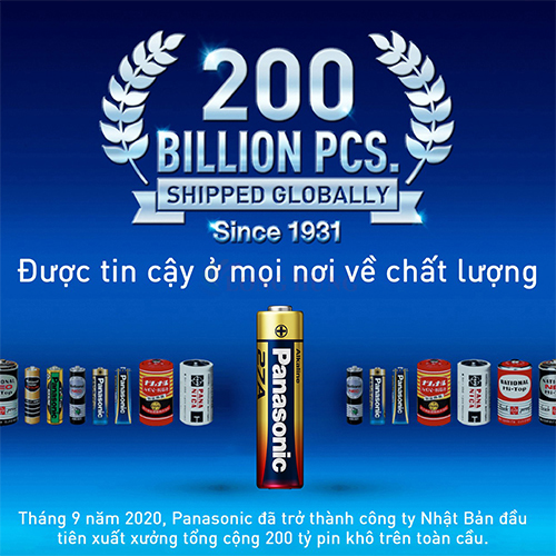 Vỉ Pin kiềm Panasonic Alkaline 27A 12V LRV27A/1BPA (1 viên/5 viên) - Hàng chính hãng