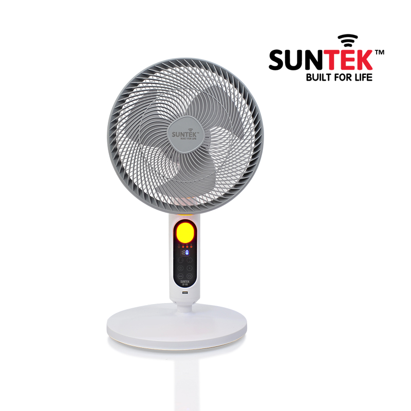 Quạt Năng Lượng Mặt Trời SUNTEK SF-F8 30W - 12 giờ sử dụng | Đảo chiều 360 độ | Có đèn ngủ đuổi muỗi | Sạc dự phòng USB - Hàng Chính Hãng - Bảo hành 2 năm