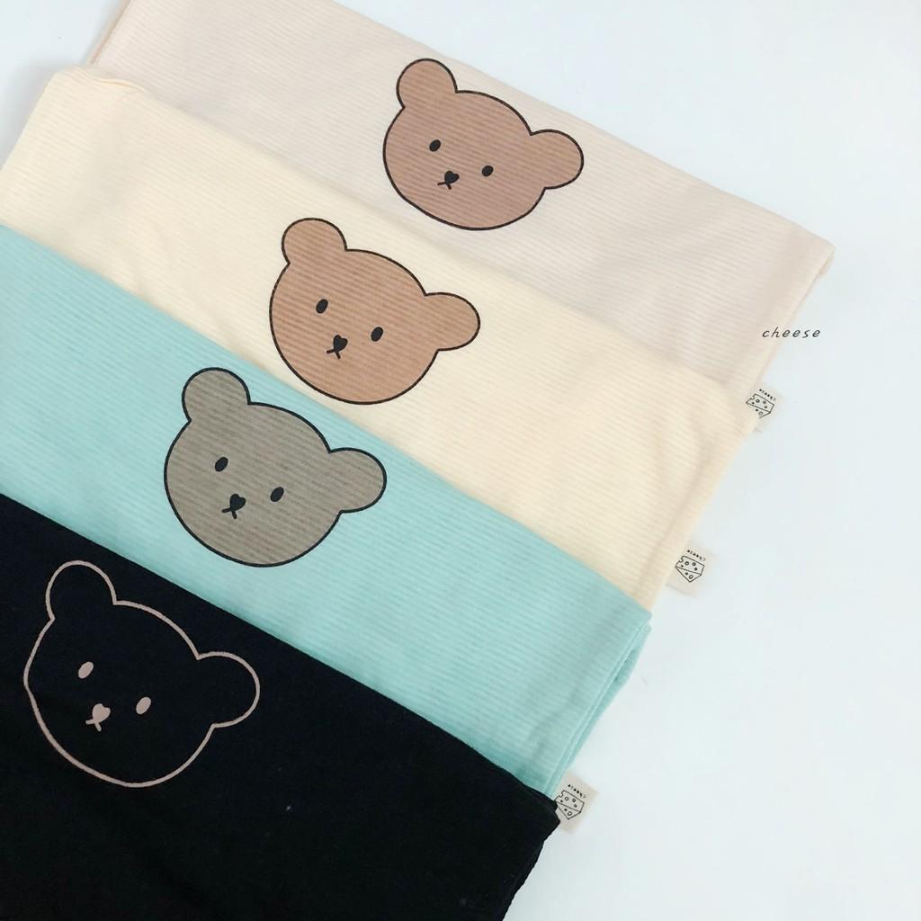 SET 4 ÁO COTTON GIẤY GẤU CHEESE MADE IN KOREA