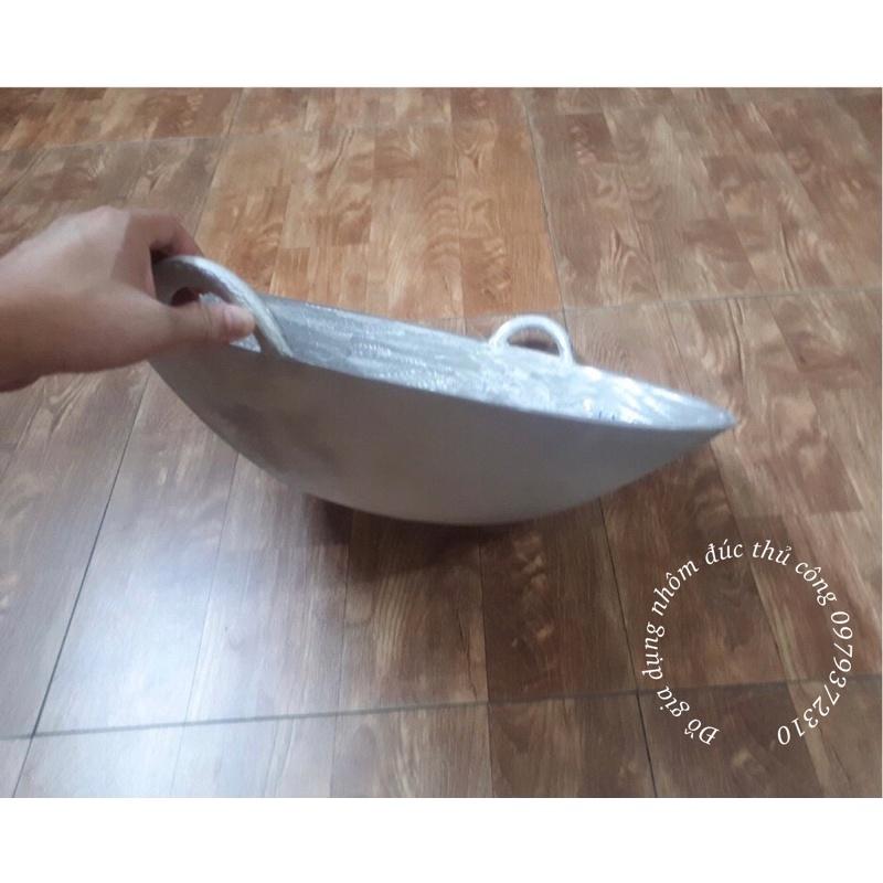 Chảo gang đáy võng size 55cm - chiên cơm, xào nấu thức ăn