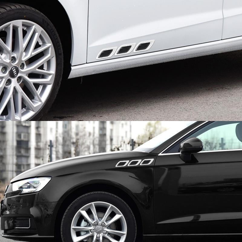 Sticker Sợi Carbon Phản Quang Dán Viền Cửa Xe Hơi Chống Va Chạm