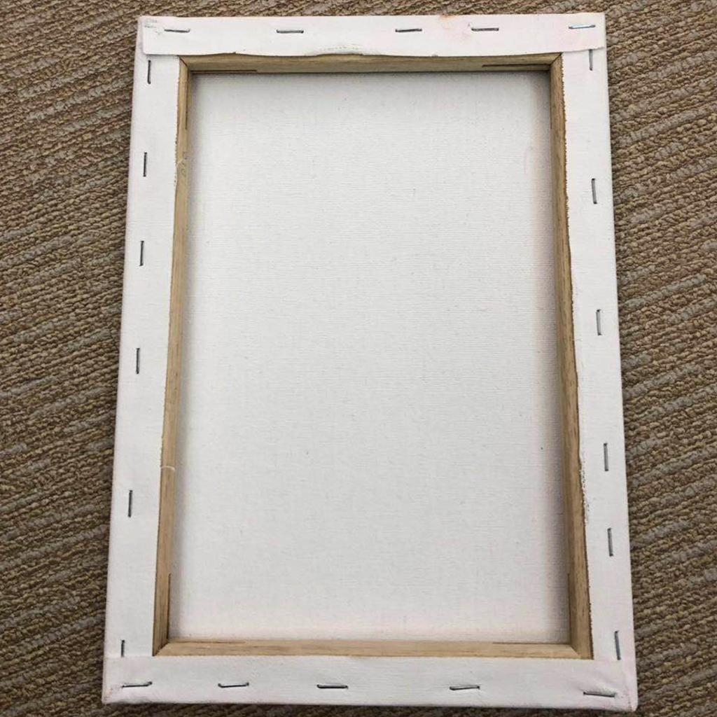 4 Pieces Blank Canvas Board Wooden Frame For Oil Acrylic Painting