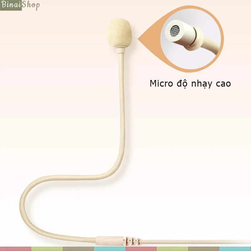 XXD-19 - Micro Hạt Gạo Không Dây 2.4G / UHF Cài Tai Dùng Cho Giảng Dạy, MC Sân Khấu