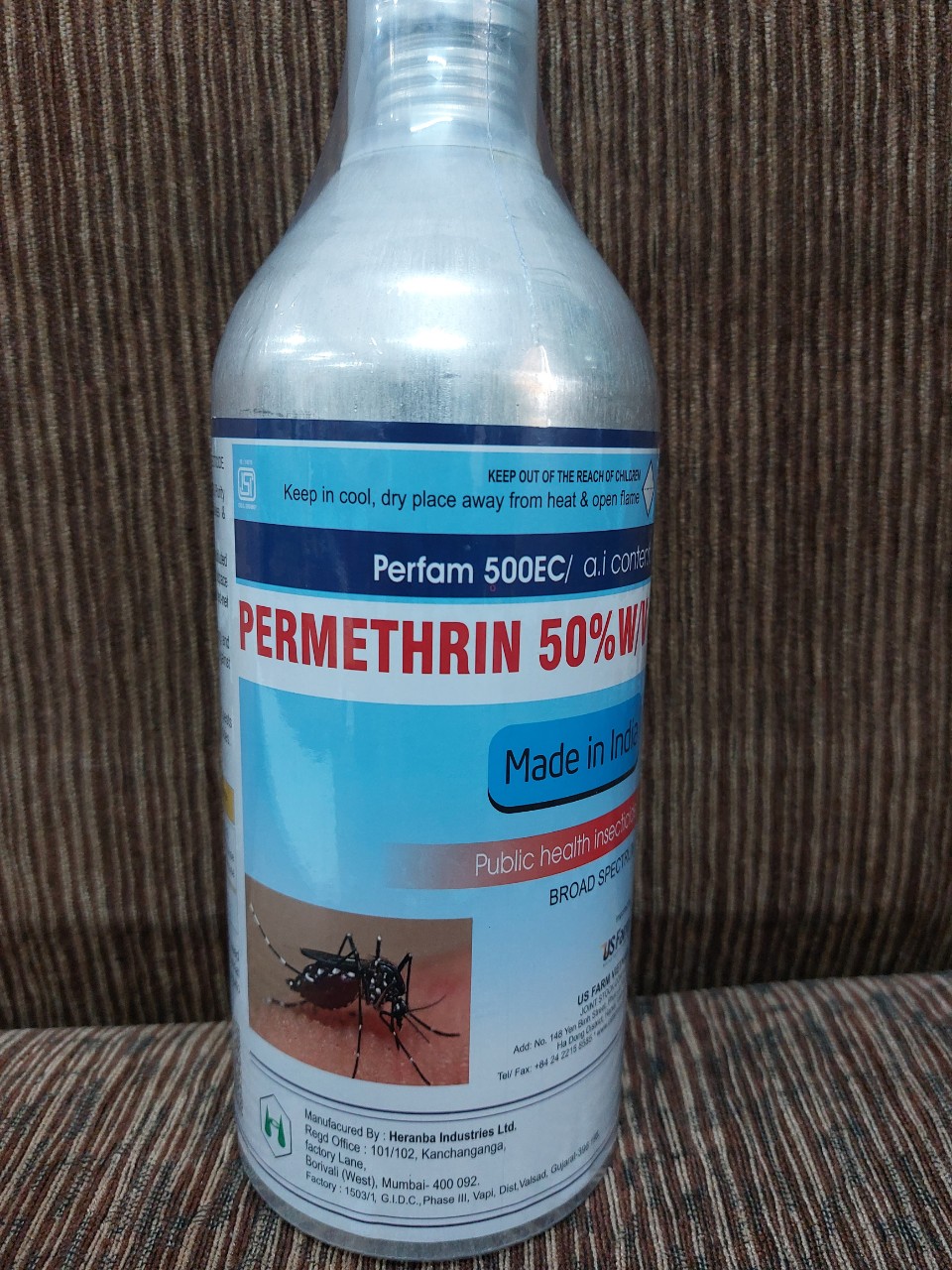 Thuốc xử lý muỗi thế hệ mới PERFAM 500EC chai 1000ml