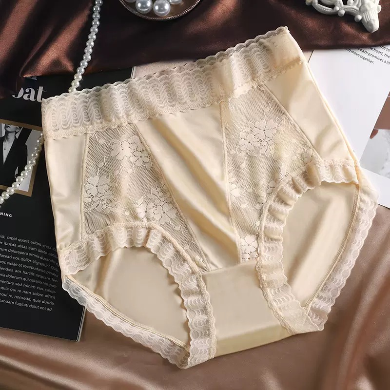 QUẦN LÓT LỤA SIÊU ĐẸP CAO CẤP PHỐI REN TỪ 40-70KG DÀNH CHO NỮ