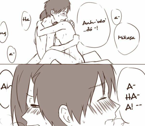 tấn công người khổng lồ - doujinshi eren x mikasa chapter 56 4