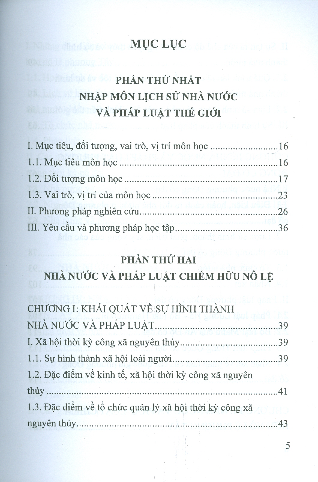 Giáo Trình LỊCH SỬ NHÀ NƯỚC VÀ PHÁP LUẬT THẾ GIỚI