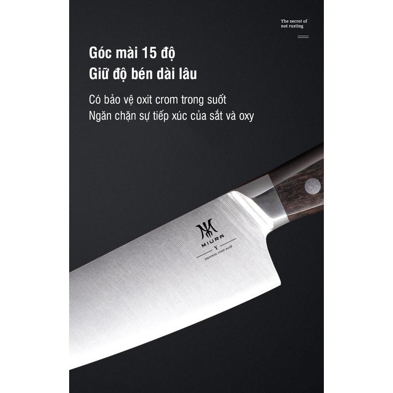 Dao bếp cao cấp MIURA Y Serial – Dao thái thịt cá Chef (18cm)