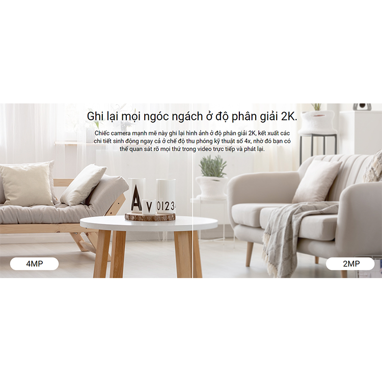 Camera IP Wifi EZVIZ TY1 4MP 1080P - Hàng Chính Hãng