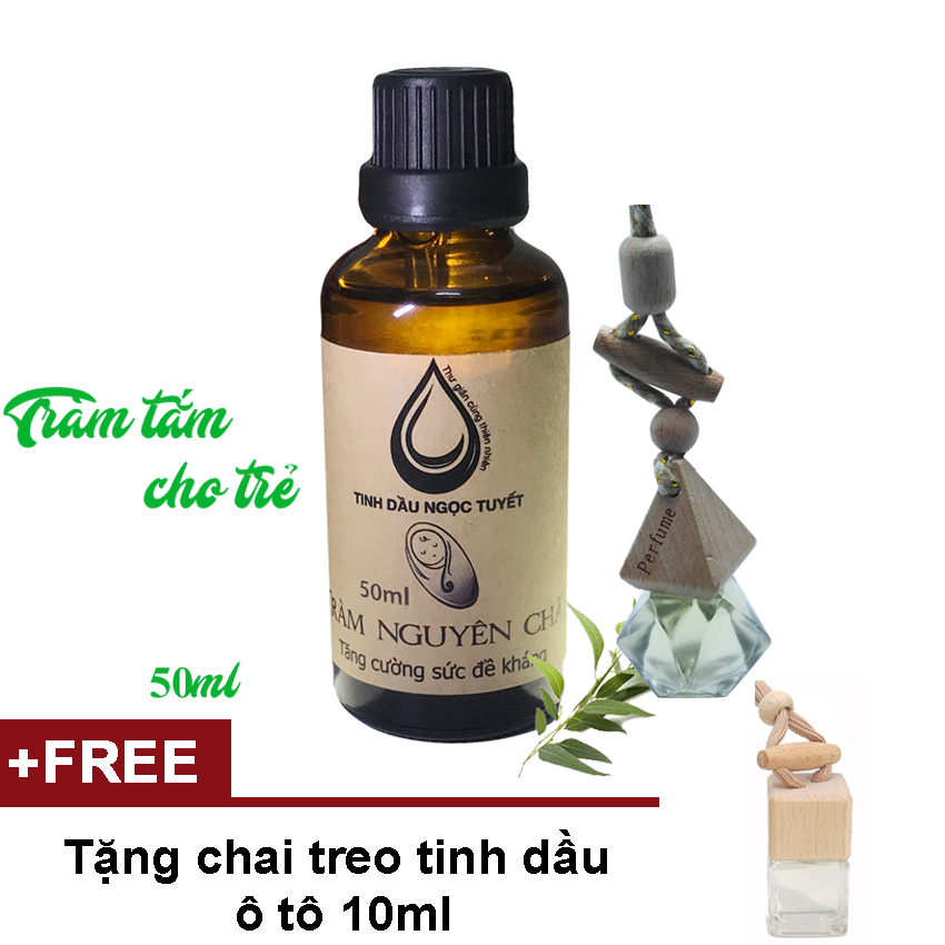 Bộ khuếch tán tinh dầu tràm nguyên chất 50ml gắn máy lạnh, quạt, ô tô và phòng tắm