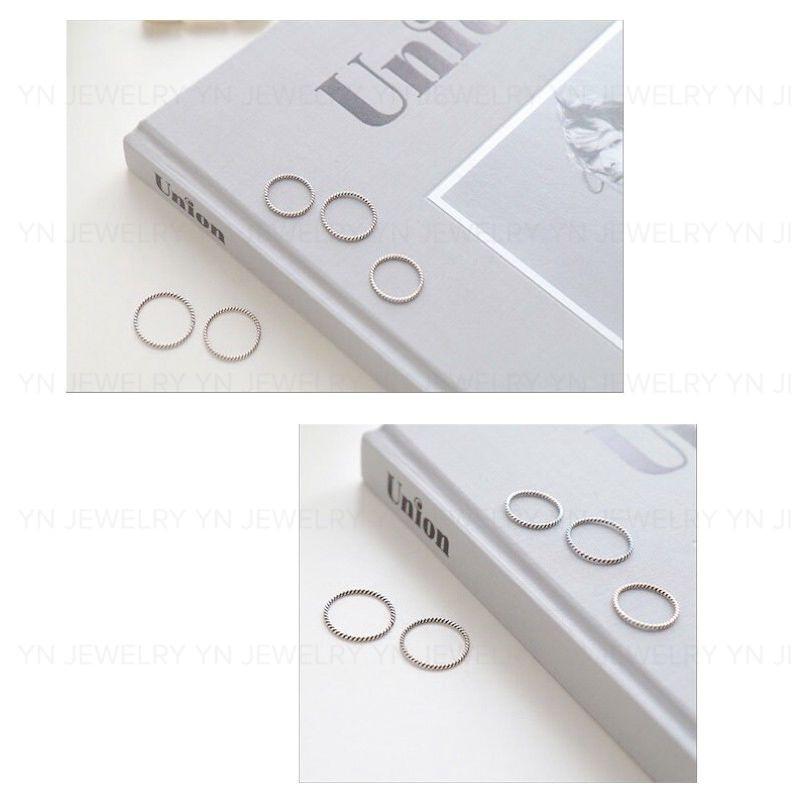 Nhẫn xoắn bạc 925 YN JEWELRY