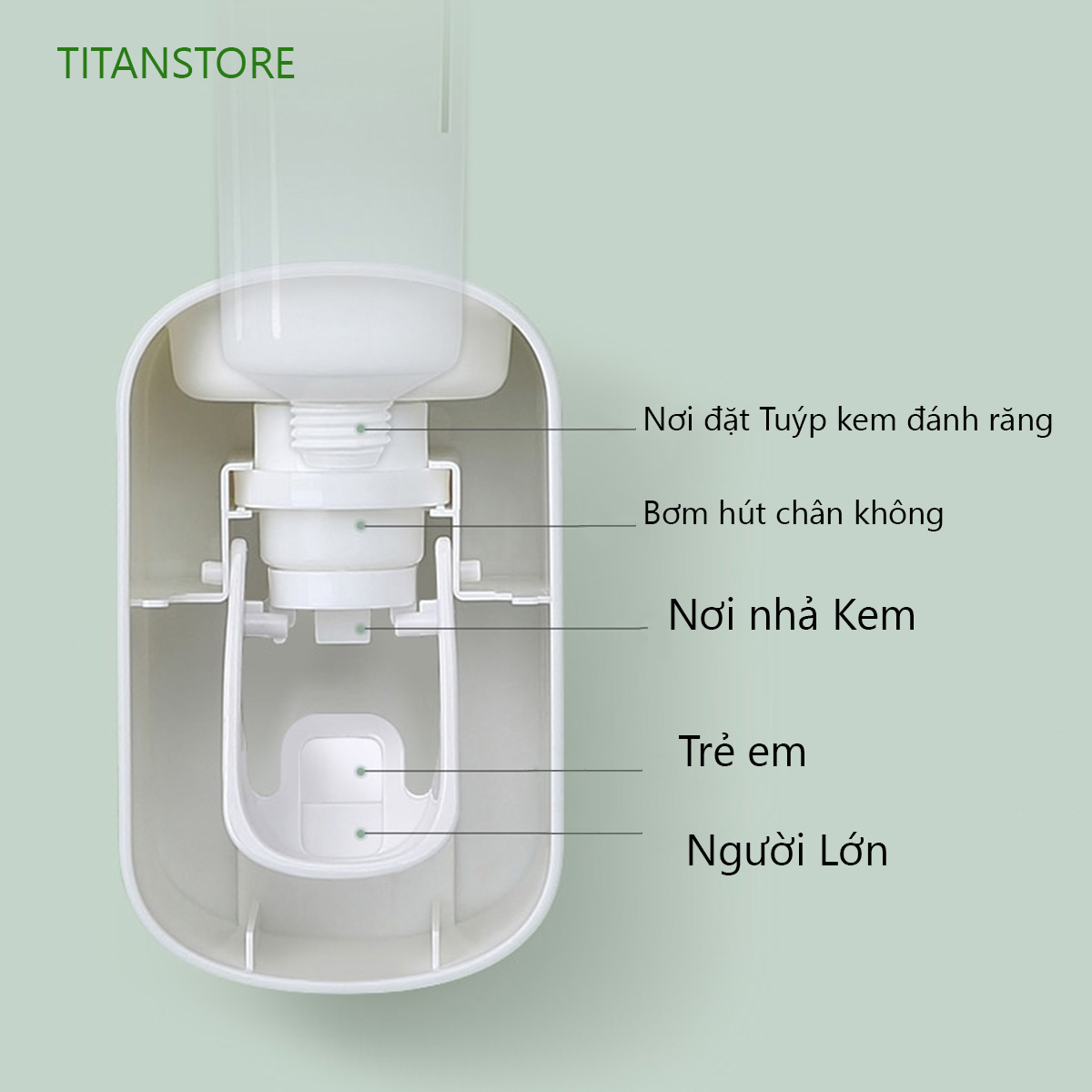 Nhả Kem Đánh Răng Tự Động E1922, Giá Treo Bàn Chải Đánh Răng Đa Năng Kèm 2 Cốc Hút Từ Tính E1905 -  Nhựa ABS,pp an toàn sức khỏe, Miếng dán tường chắn chắn - HÀNG CHÍNH HÃNG (giao màu ngẫu nhiên)