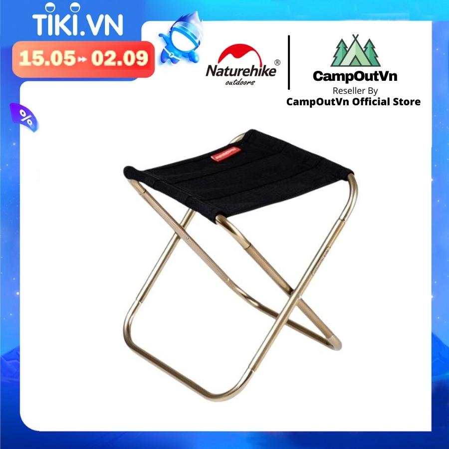 Ghế cắm trại naturehike campoutvn đồ dã ngoại du lịch câu cá gấp gọn cầm tay mini chịu lực tốt A045