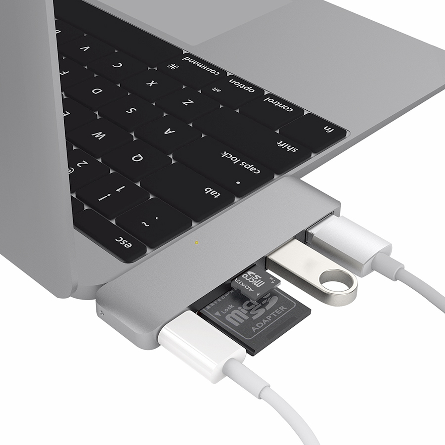 Cổng Chuyển Hyper HyperDrive USB Type-C 5-in-1 Hub Dành Cho Macbook Pro 2016 và Macbook 12" - Hàng Chính Hãng