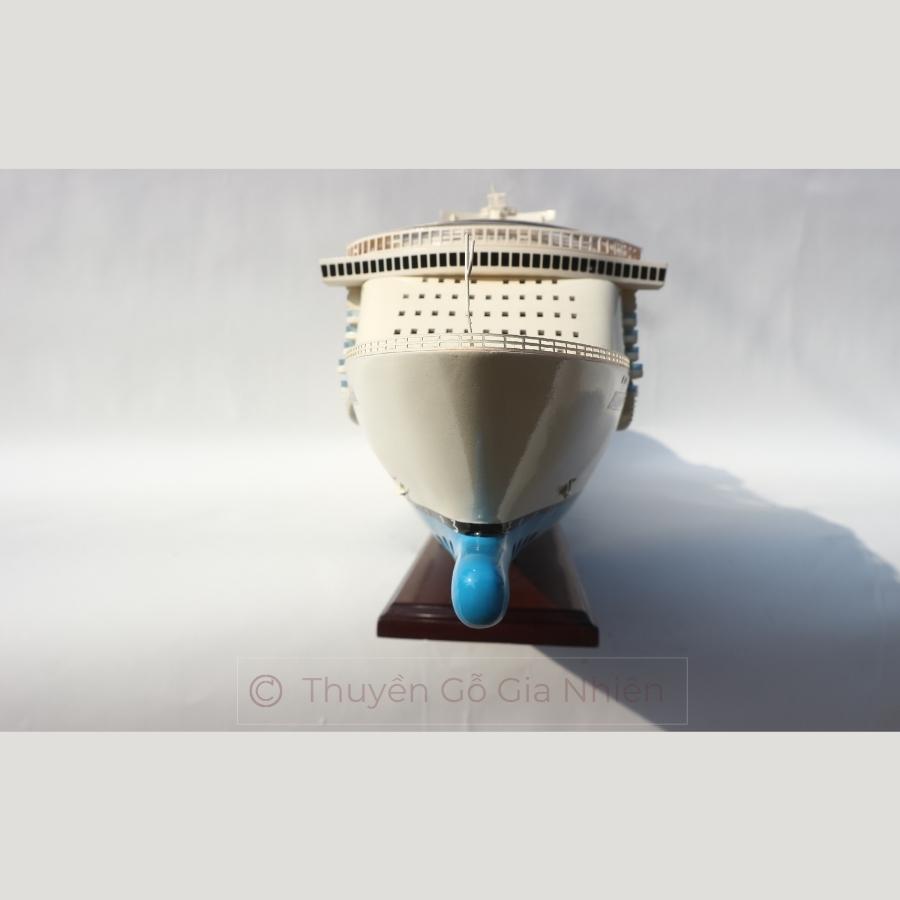 Mô Hình Thuyền Gỗ Trang Trí Phong Thủy Dạng Thuyền Du Lịch HARMONY OF THE SEAS Chính Hãng, Hàng Xuất Khẩu Chất Lượng Cao