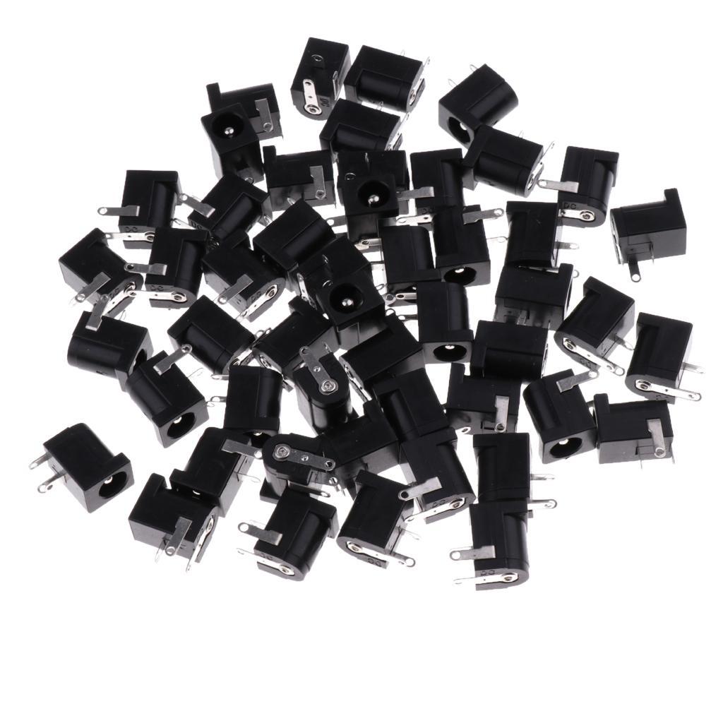 50x DC Socket  DC-005 Power Socket 5.5mm*2.5mm 3PIN PCB Mount Connector