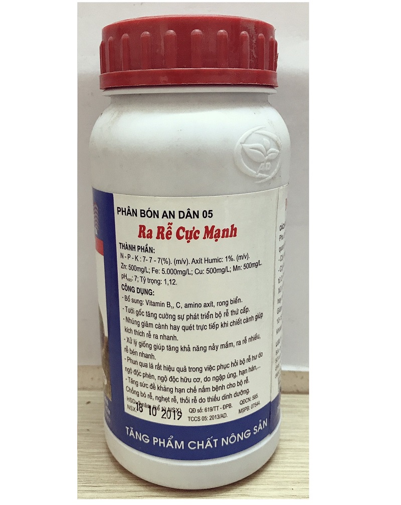 Phân bón siêu ra rễ Su-Root  An Dân 05, chai 500ml