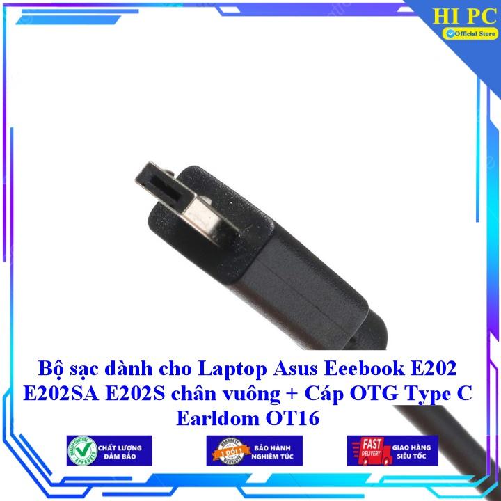 Sạc dành cho Laptop Asus Eeebook E202 E202SA E202S chân vuông - Hàng Nhập Khẩu