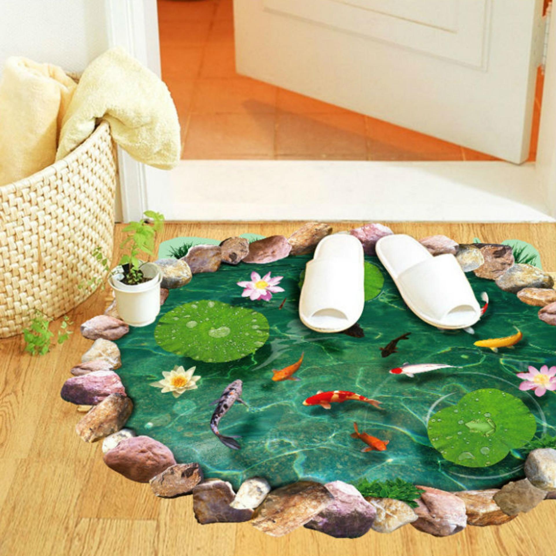 Decal dán tường Hồ cá 3D mẫu 2 - HP165