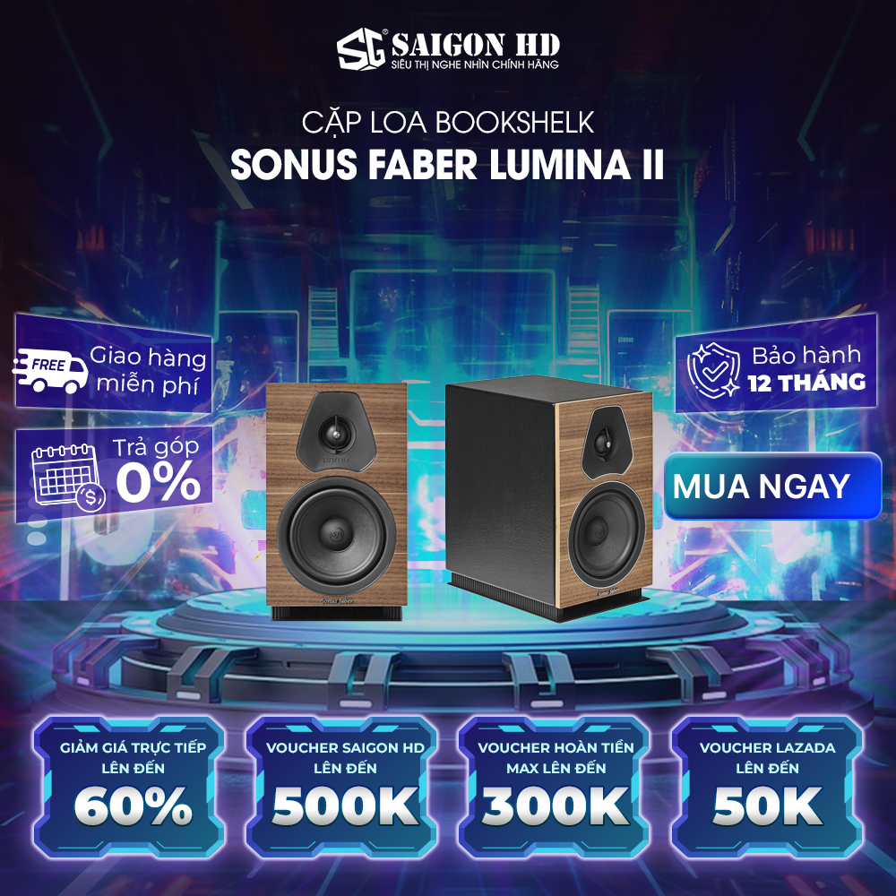 Cặp loa Bookshelk SONUS FABER Lumina II - Hàng chính hãng, giá tốt