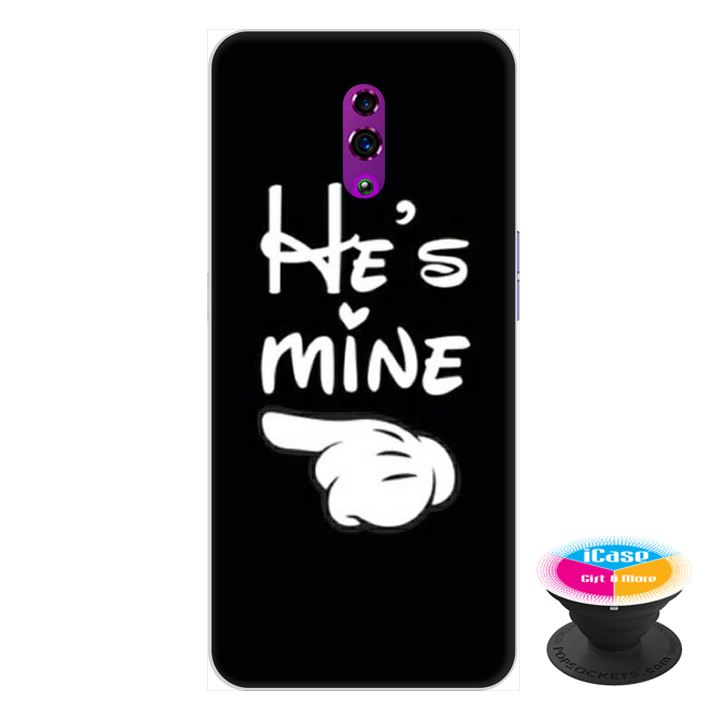Ốp lưng điện thoại Oppo Reno hình He'S Mine tặng kèm giá đỡ điện thoại iCase xinh xắn - Hàng chính hãng
