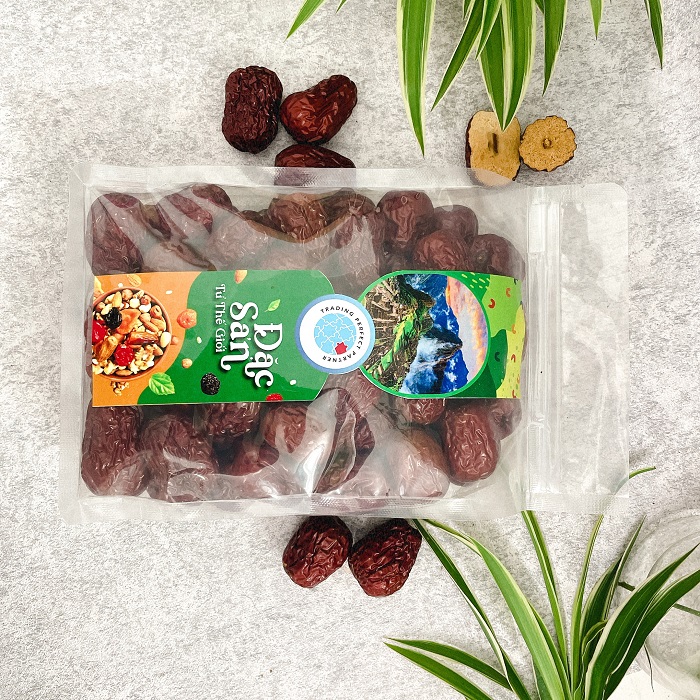 Combo 2 túi Táo Đỏ Khô Tân Cương Trading Perfect Partner (500g/túi) _ Táo đỏ khô mùa mới, quả to, mềm, xốp, thịt dày vỏ mỏng