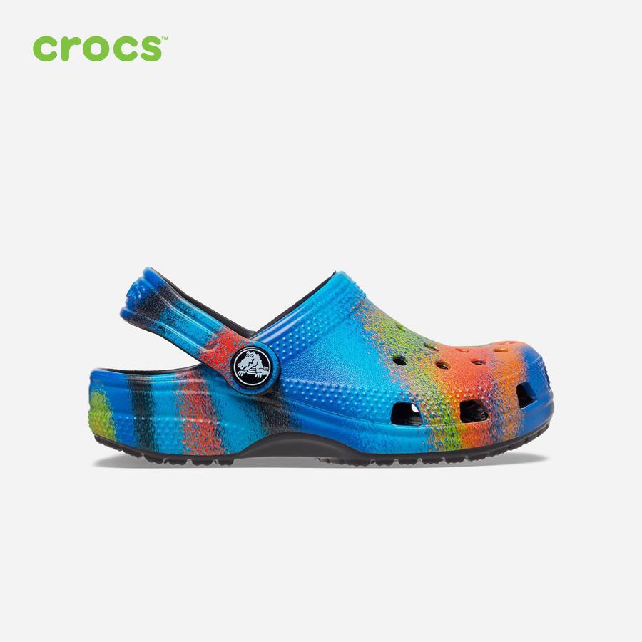 Giày lười trẻ em Crocs Classic Clog Spray Dye - 208080-0C4