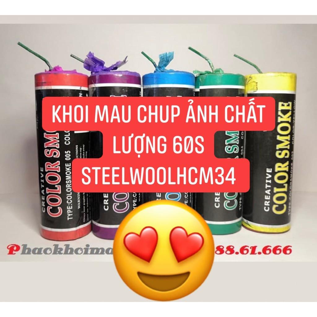 ống khói màu dùng để chụp ảnh 60s