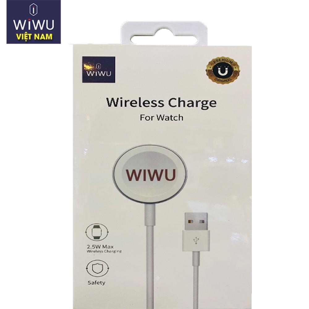 Đế dây sạc nam châm WIWU chân sạc USB-A M7  , USB Type -C M9 cho đồng hồ AppleWatch hàng chính hãng