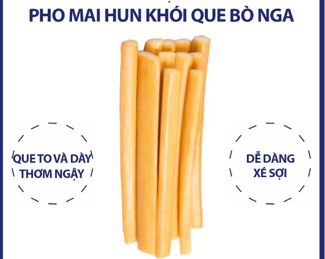 Phô mai hun khói que Nga 100g