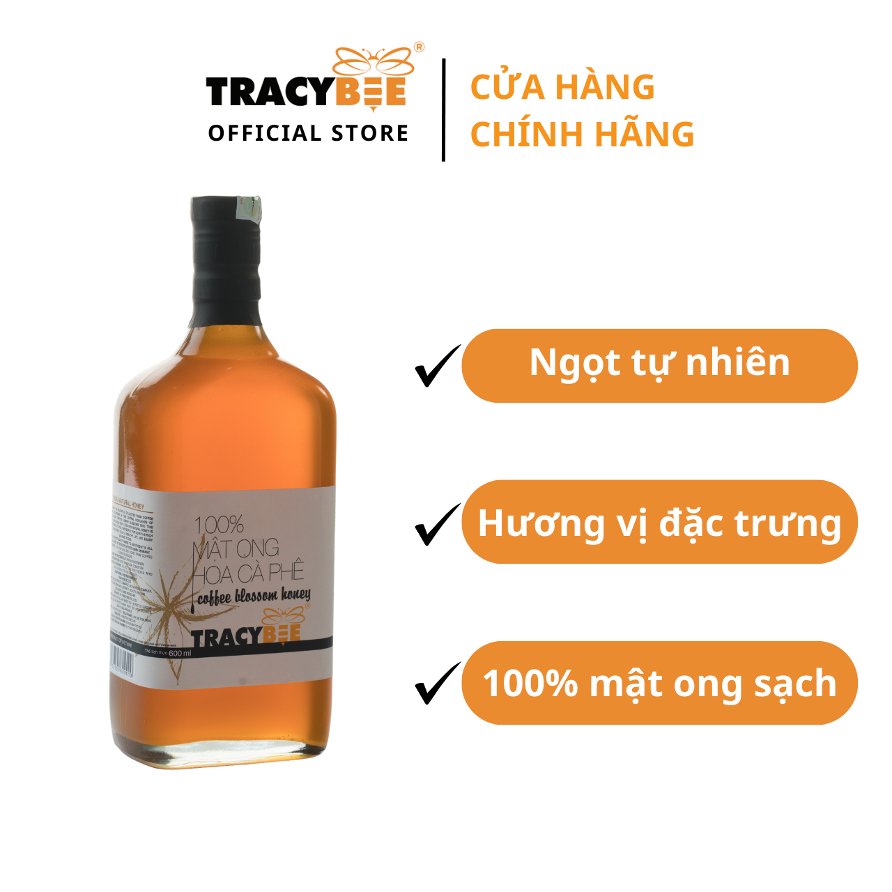 Mật Ong Hoa Cafe Tracybee (600ml)