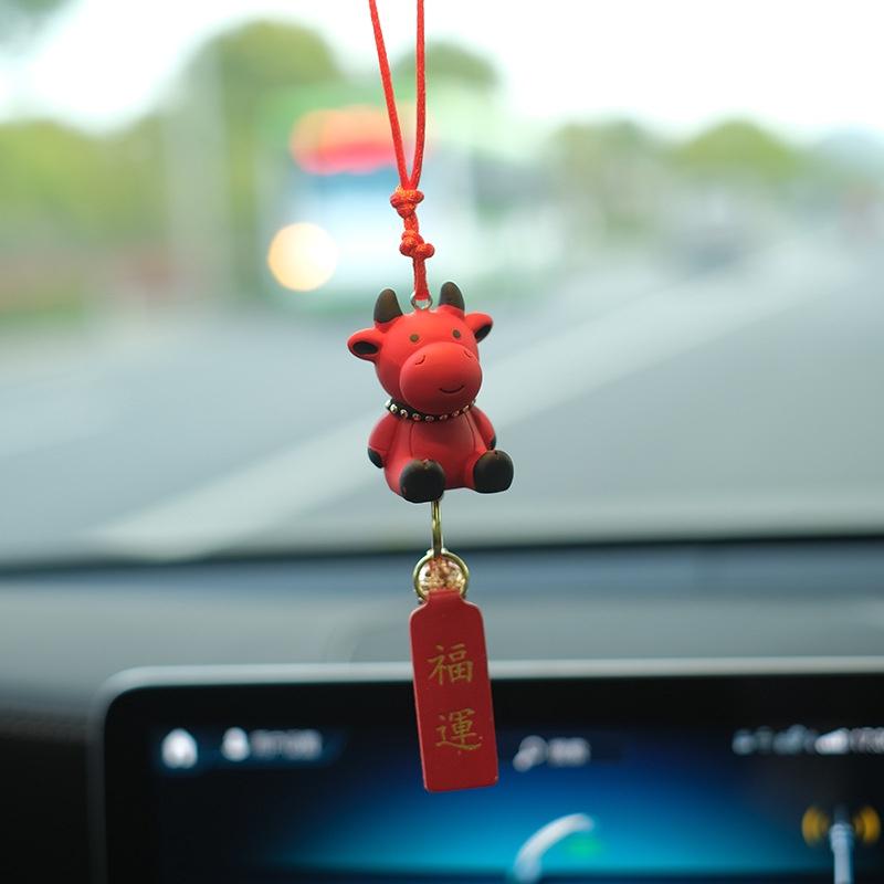 Dây Treo Gương Chiếu Hậu Trang Trí Xe Hơi May Mắn Sáng Tạo