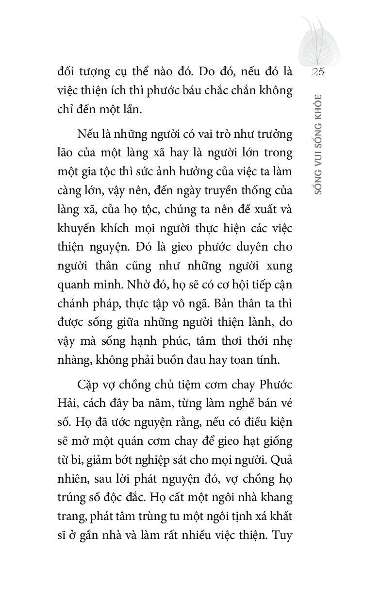 Sống Vui Sống Khỏe (Tái Bản)