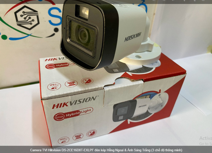 Camera TVI Hikvision DS-2CE16D0T-EXLPF đèn kép Hồng Ngoại & Ánh Sáng Trắng (3 chế độ thông minh) hàng chính hãng