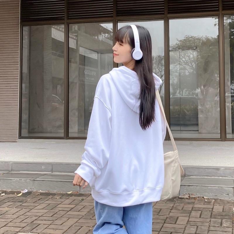Áo Khoác Hoodie Form Rộng Phối Zip Unisex CAT Vải Nỉ Bông Dày Dặn