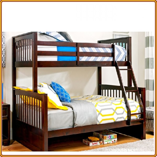 Giường Tầng 1m6 Gỗ Tự Nhiên - Thiết Kế Chắc Chắn & Tiết Kiệm Diện Tích - Có Thể Tách Thành 2 Giường Riêng Biệt - Nâu