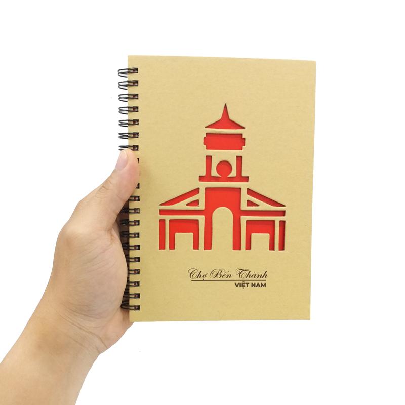 Sổ Lò Xo Khuôn Bế Phong Cảnh Việt Nam - The Sun 04 - Chợ Bến Thành