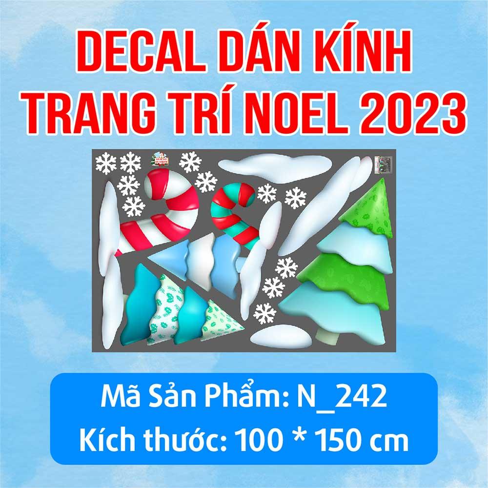 DECAL TRANG TRÍ GIÁNG SINH 2023 COMBO SỐ 17