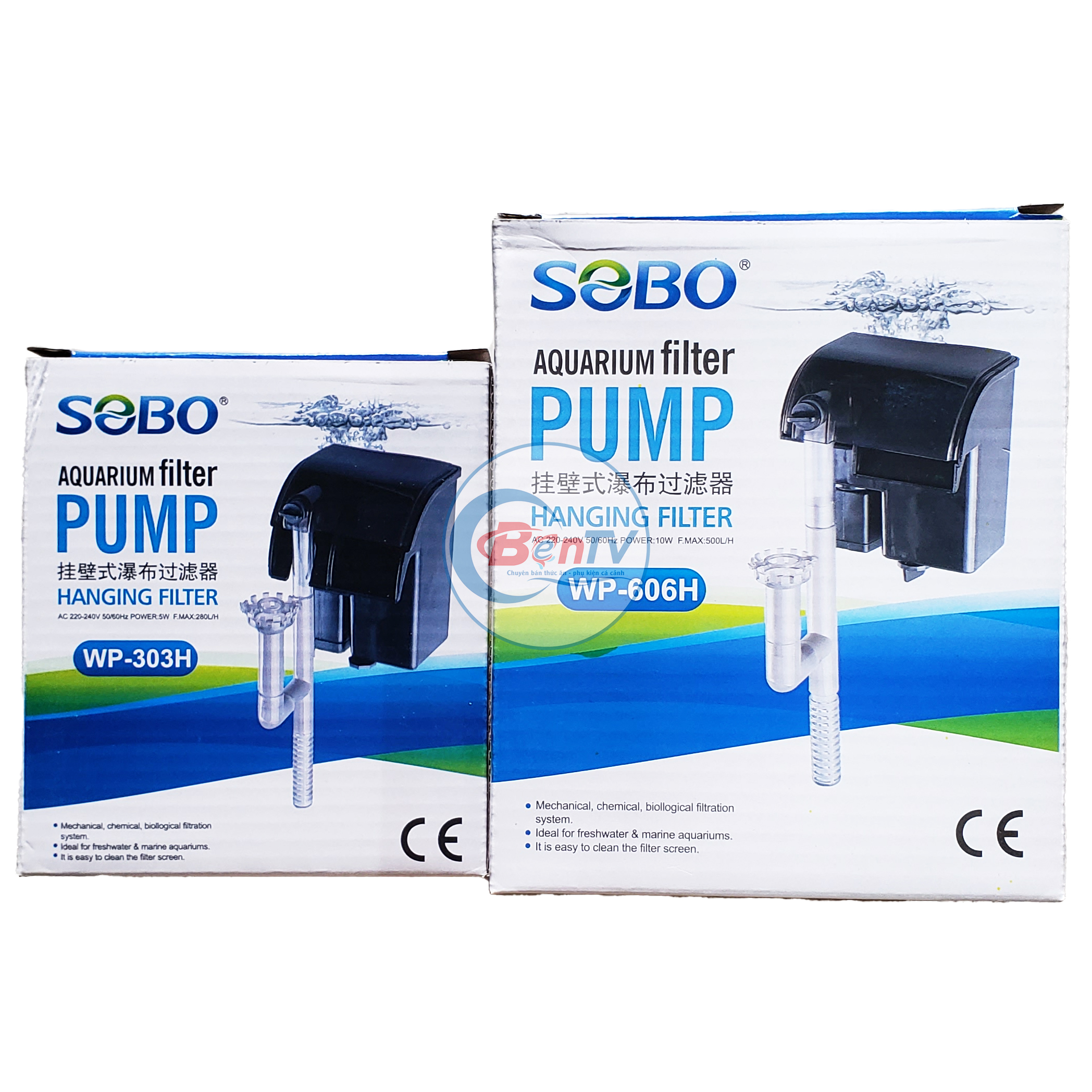 Máy Lọc Thác Sobo WP-303H WP-606H - Lọc Nước Hồ Cá Cảnh