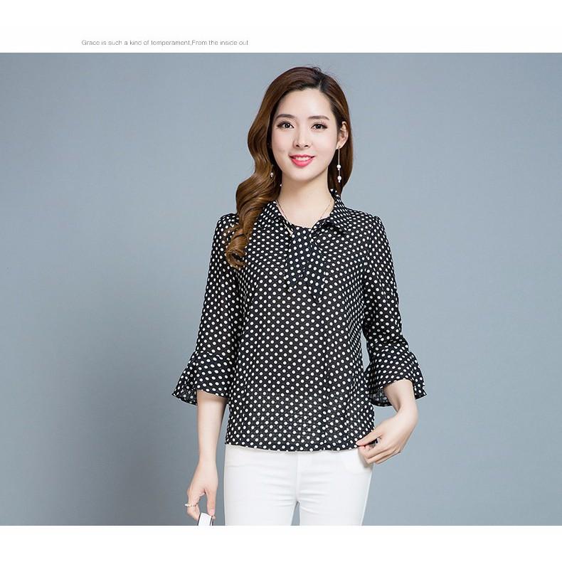 ÁO TAY LỠ CHẤM BI CAO CẤP TK101N